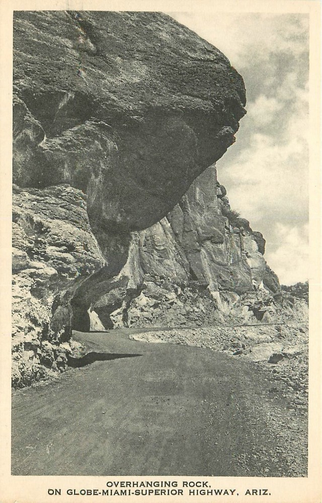 1920s Globe Miami  Superior Highway Arizona Albertype Postcard 25-4999
