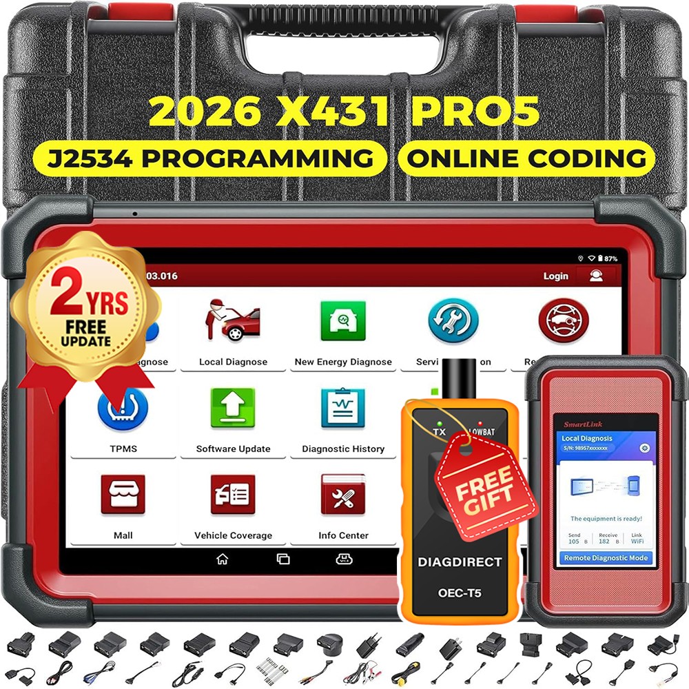 2026 LAUNCH X431 PRO 5 PAD V+ Car Diagnostic Scanner Tool Programming Key Coding