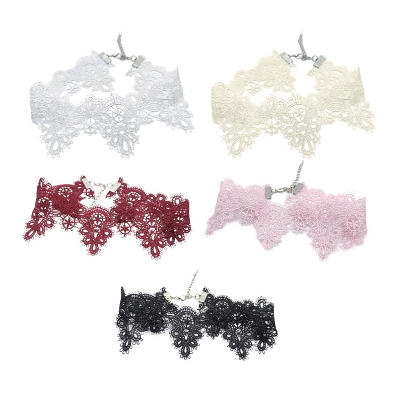 Elegant Lace Choker Necklace Versatile Accessory for Parties and Casual Wear