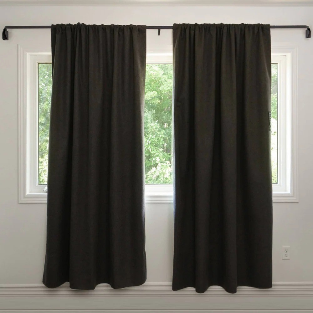 Sleepout Home Blackout Curtain – Charcoal 50x84 Panel – 100% OEKO-TEX