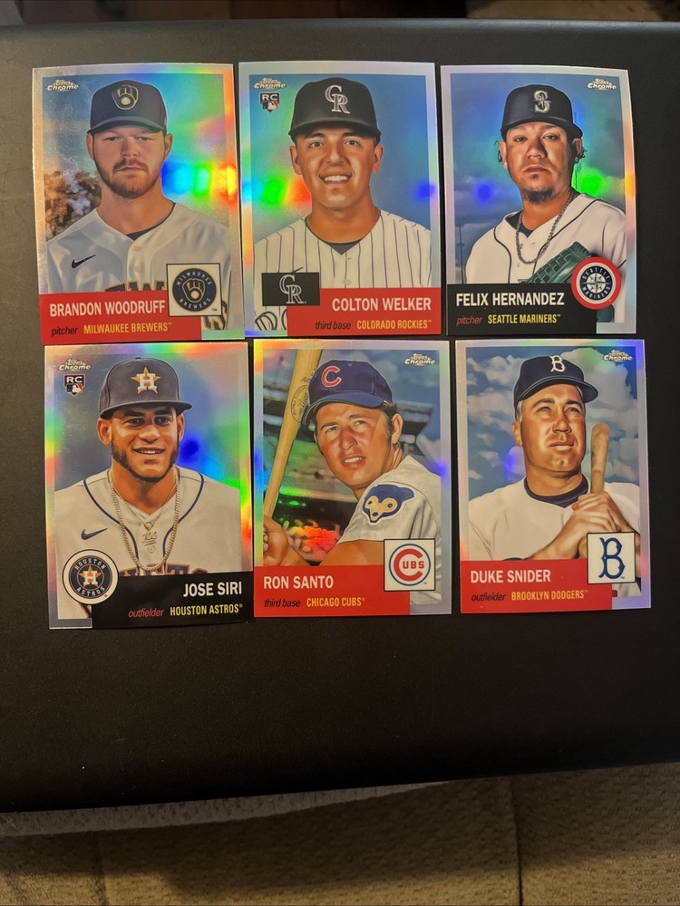 Topps Chrome Platinum Anniversary 2022 Refractor 6 Card Lot