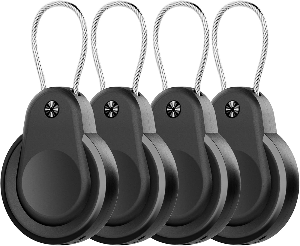Waterproof AirTag Holder 4 Pack with Keychain for Apple AirTags Secure Lock Case