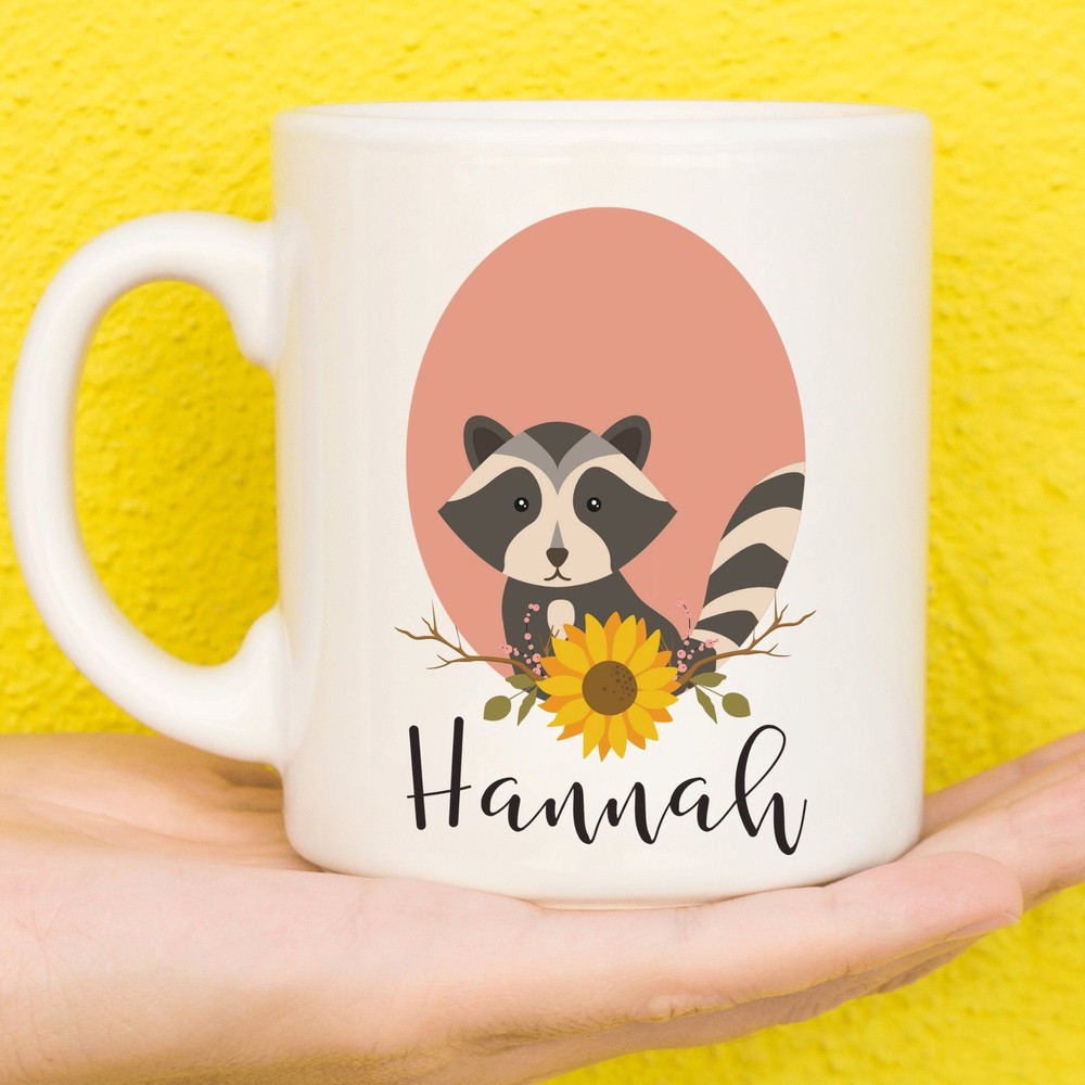 Raccoon Mug Raccoon Gifts Personalised Mugs Custom Mug Personalised Gift