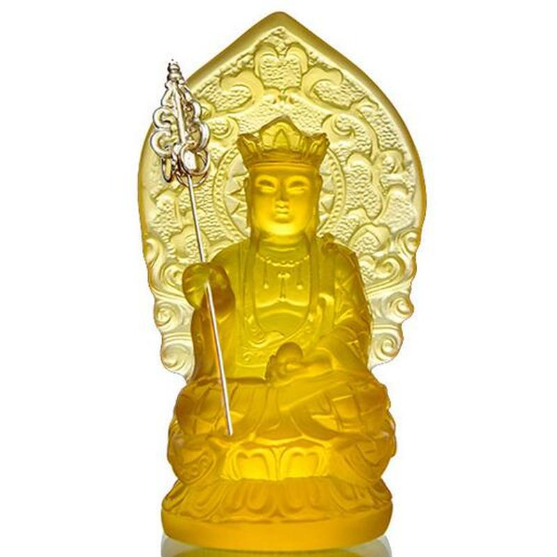 Buddhist Fengshui Resin Ksitigarbha Dizang Statue for Altar Decor