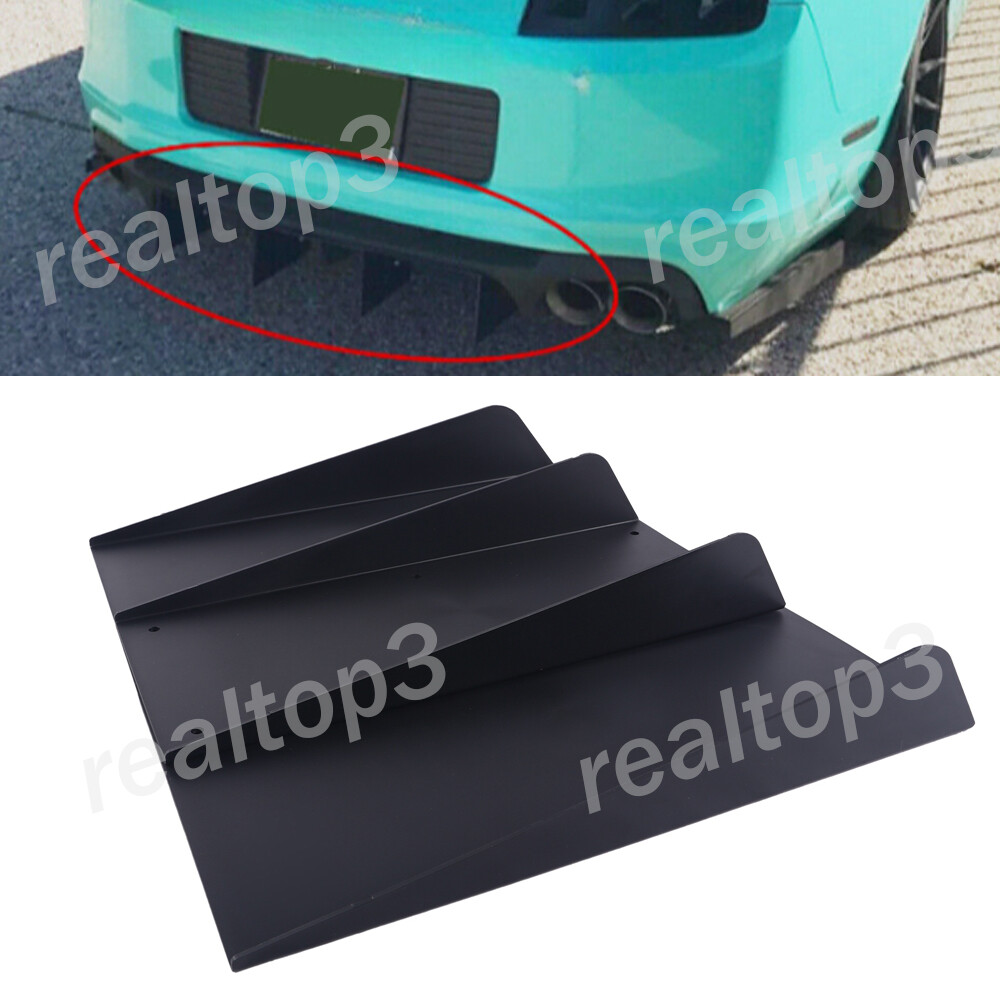 Dodge Challenger Rear Diffuser 4-Fin Bumper Lip Splitter 22x20 Inches