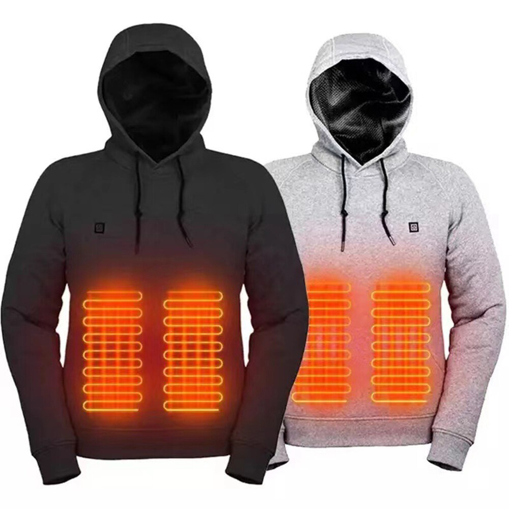 Men’s USB Heated Hoodie Winter Warm Electric Heating Sweater