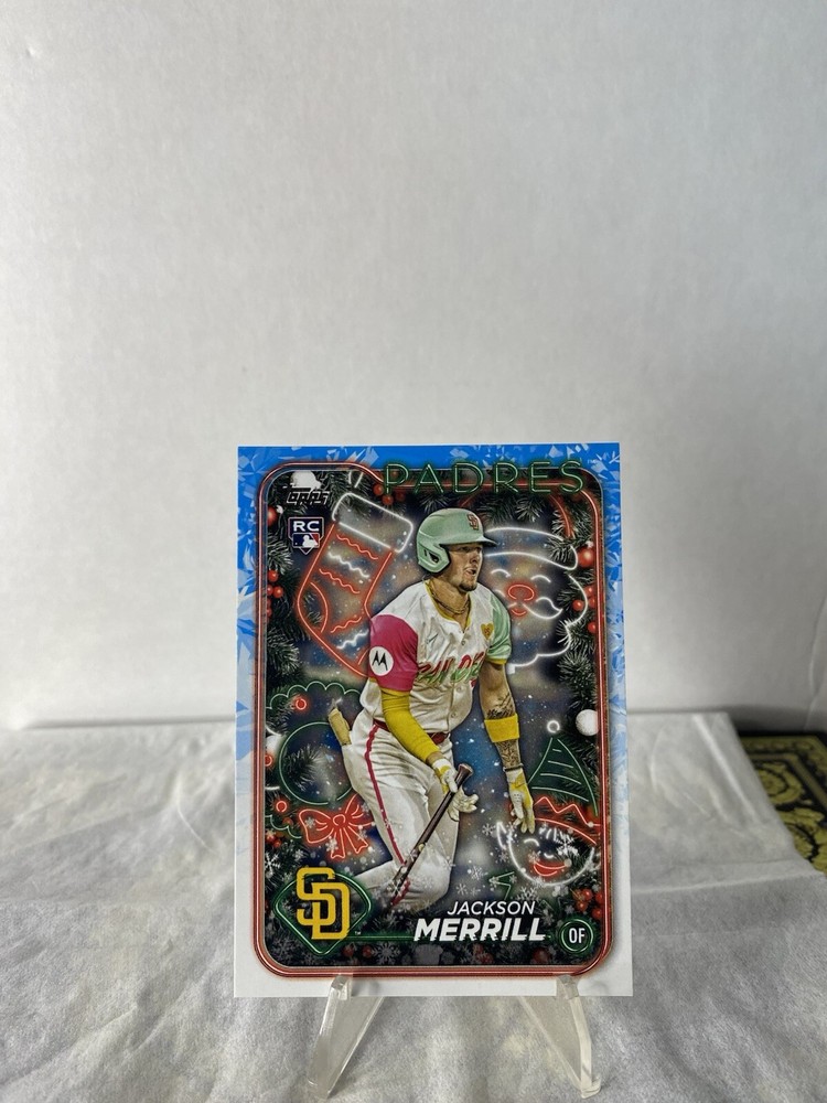 2024 Topps Holiday #H160 - Jackson Merrill RC - San Diego Padres