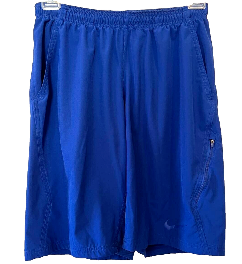 ✿ NIKE DRI-FIT Men's Casual Shorts Pants Clothing Jogging Running Sport Blue M