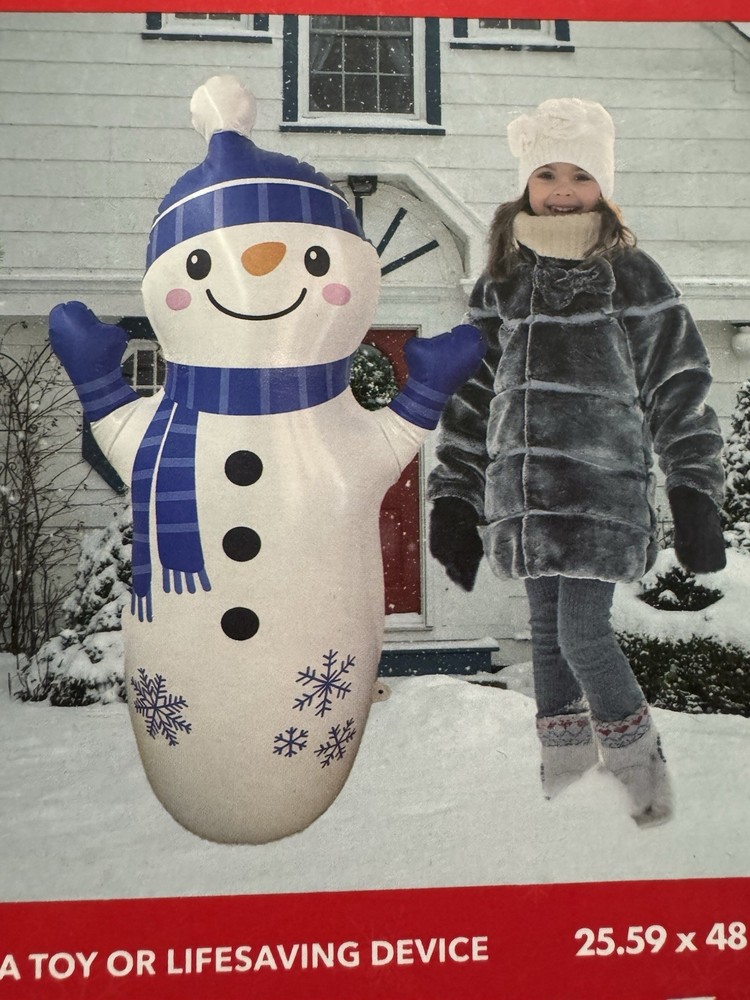 4ft Inflatable Snowman Christmas Yard Decor Indoor Outdoor