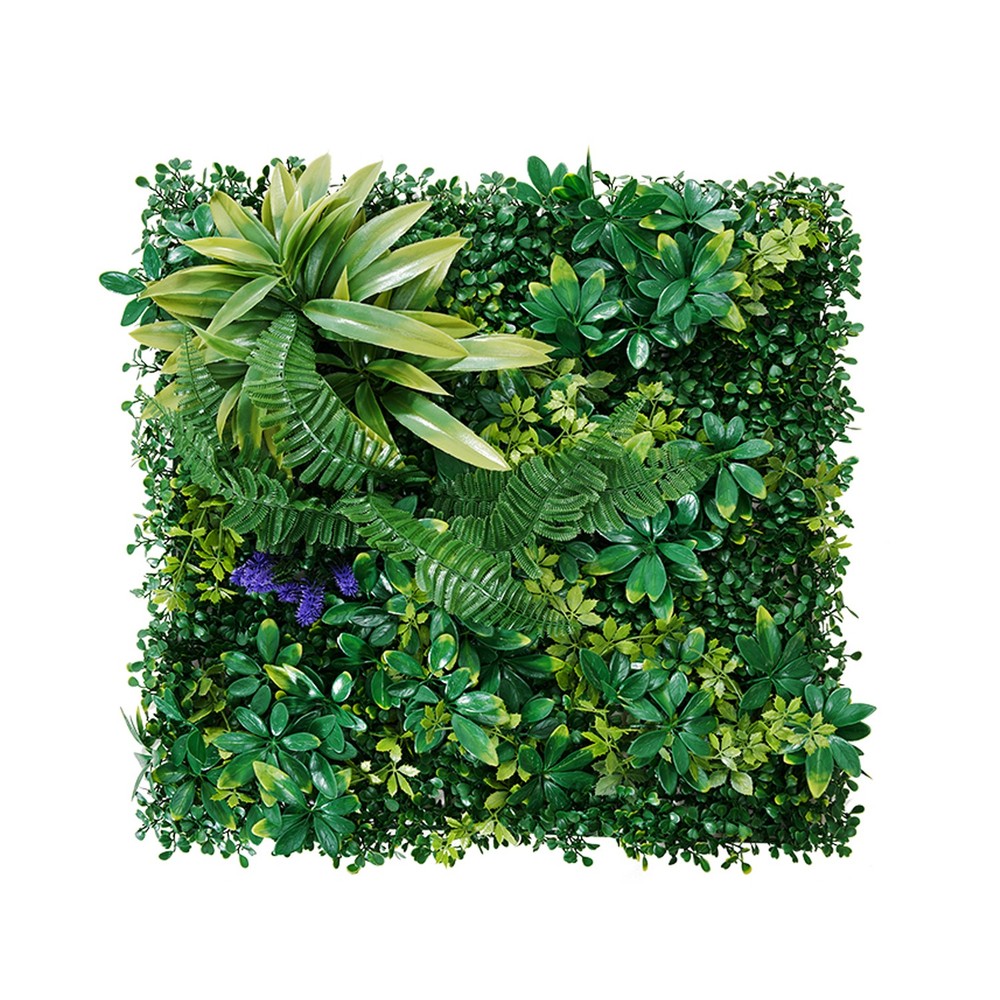 8pcs 20x20 Artificial Boxwood Hedge Privacy Fence Wall Panel Green Grass Mat Decor