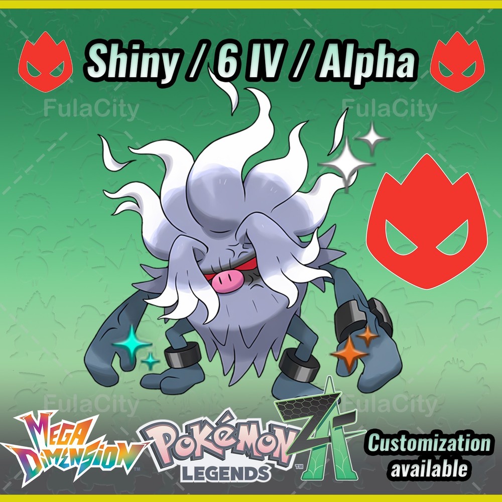 Annihilape ❗❗❗ Alpha Shiny ❗❗❗ Pokemon Legends ZA  ⚫ 6 IV 🟢 @ Any item