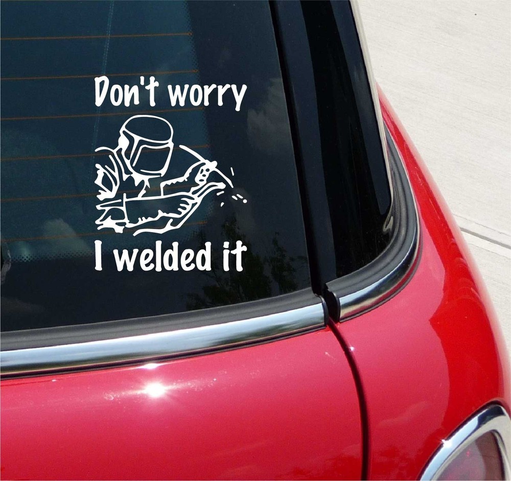 Braze Weld Graphic Decal Sticker for Cars and Wall Decor