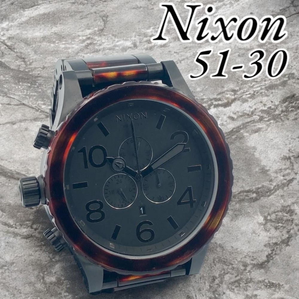 Rare Color Nixon Chronograph Big Face Tortoiseshell 51-30