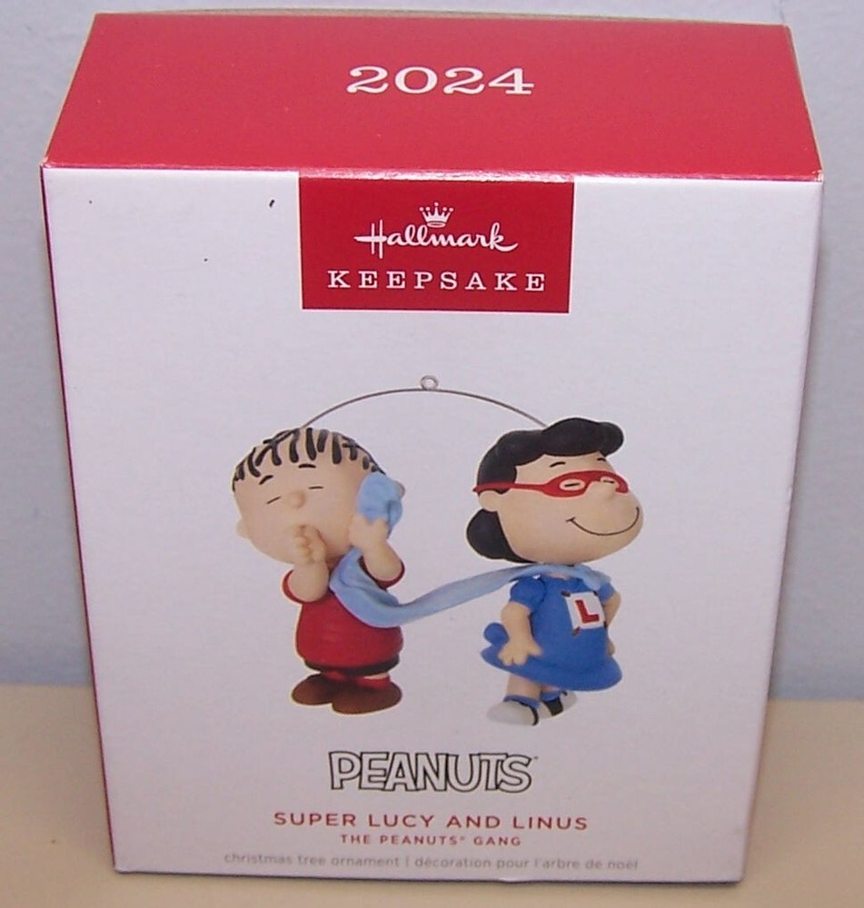 2024 Hallmark Keepsake Peanuts Super Lucy and Linus Christmas Ornament