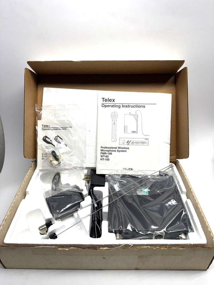 VINTAGE NOS Telex FMR-100 Wireless Microphone Receiver