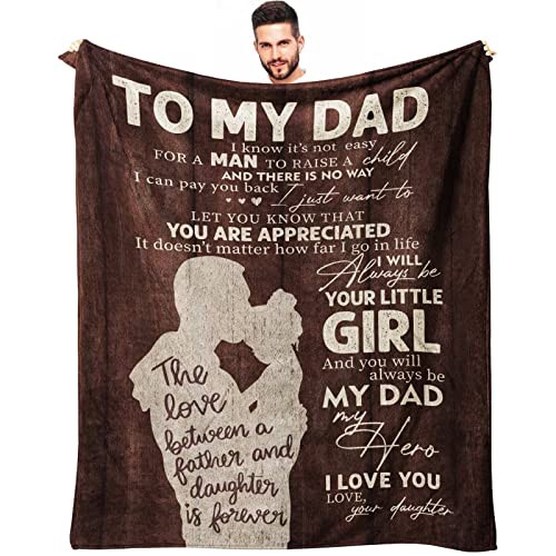 Fathers Day Gifts for Dad from Daughter 60*50 Inch Dad Gifts from Daughter-image