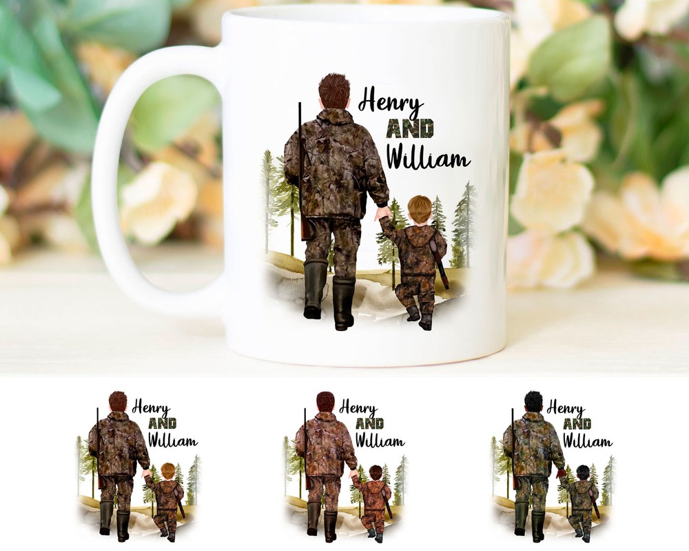 Personalized Dad And Son Mug Father's Day Mug Coffee Mug For Dad Gift For