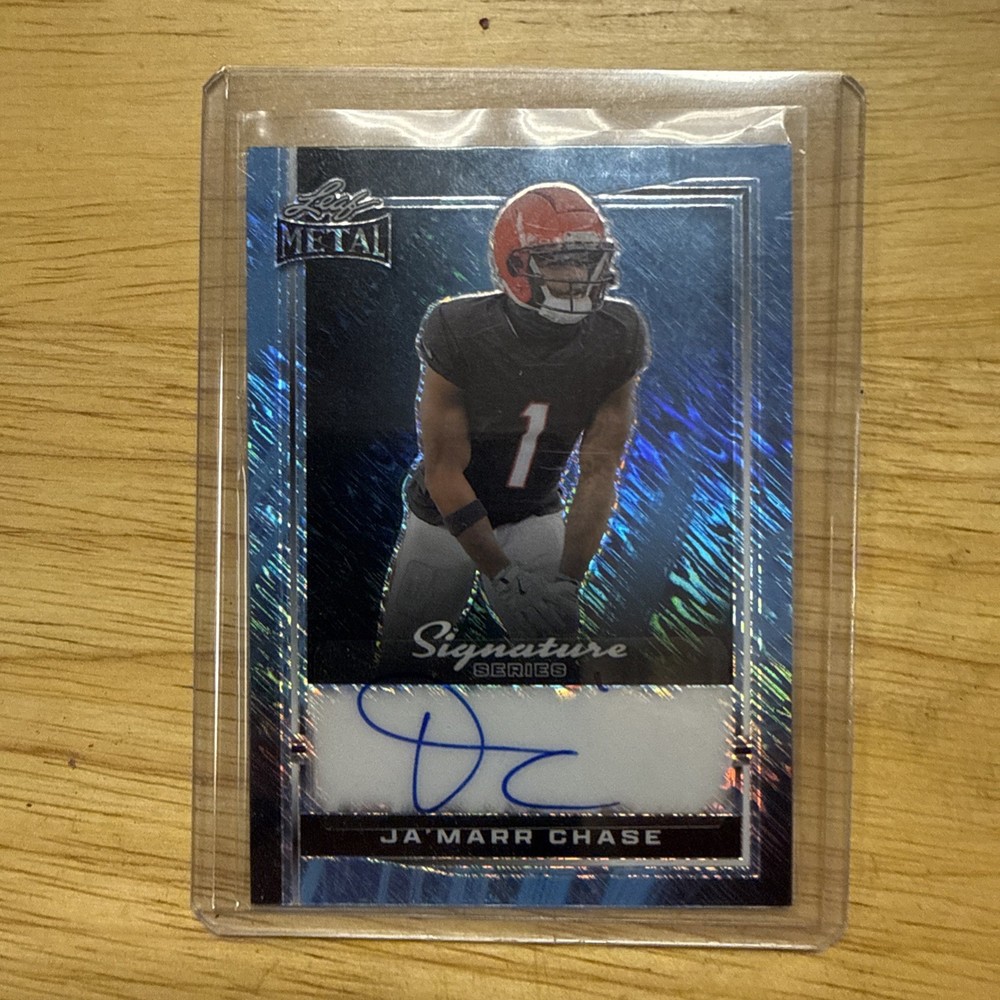 2024 Leaf Metal Signature Series Ja'Marr Chase Autograph Auto #1/1 B-JMC