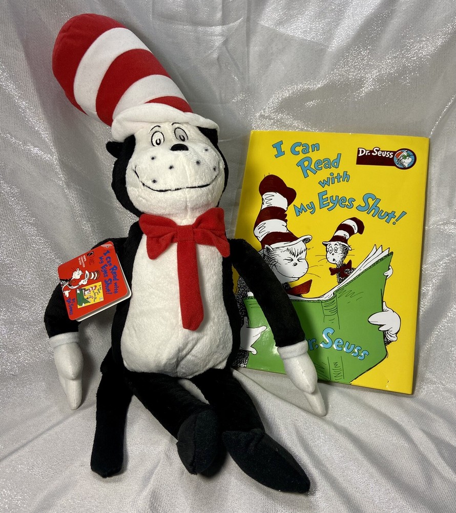 Kohls Cares Dr. Seuss Plush & HC “I Can Read With My Eyes Shut” Book