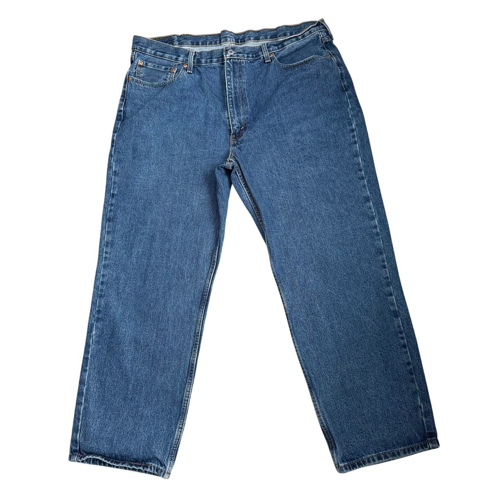 Levi's 550 Jeans Mens Size 42x30 Medium Wash Blue Denim High Rise Straight Leg