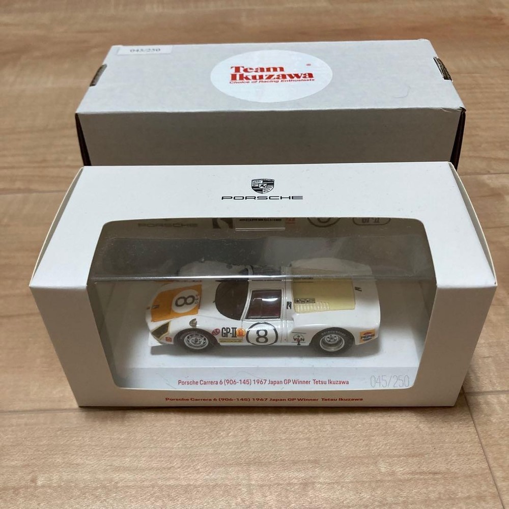 1967 Japan GP Winner Tetsu Ikuzawa Porsche Carrera 6 1:43 Numbered edition 65905