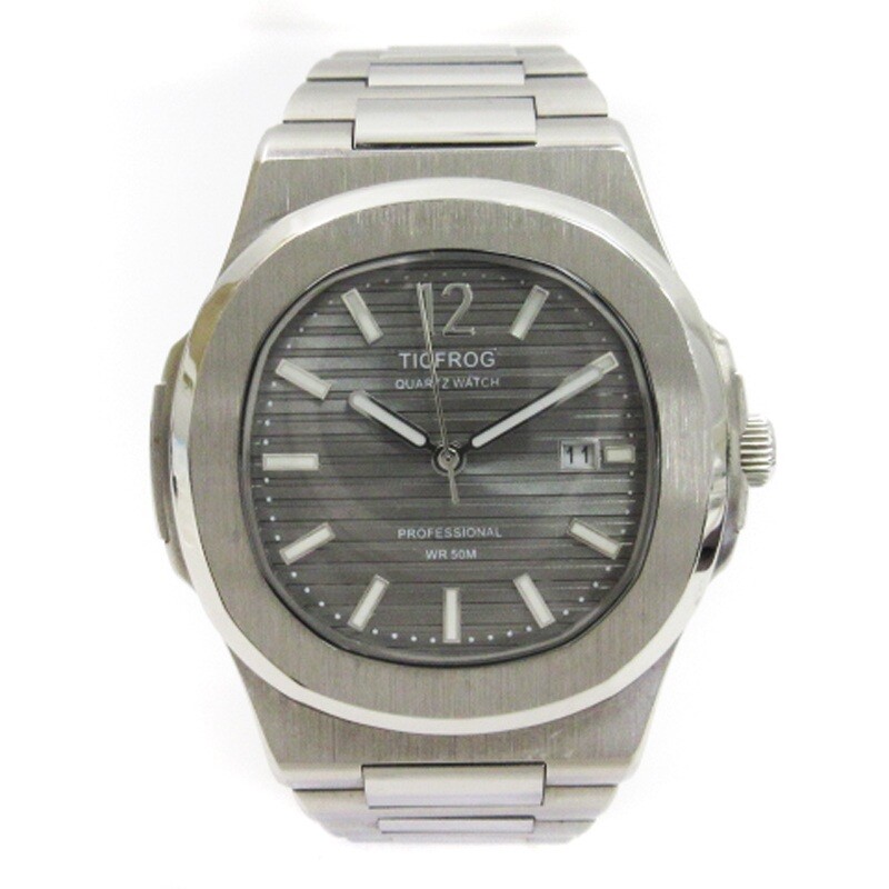 Ticfrog Watch Quartz Date Ss Silver Color Men'S