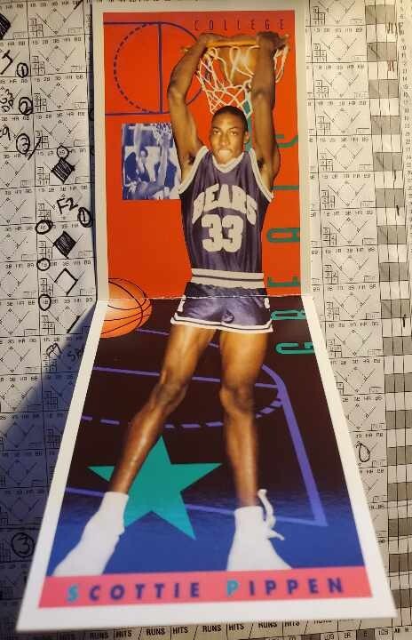 1993 Kellogg's College Greats Scottie Pippen Chicago Bulls HOF Basketball Card
