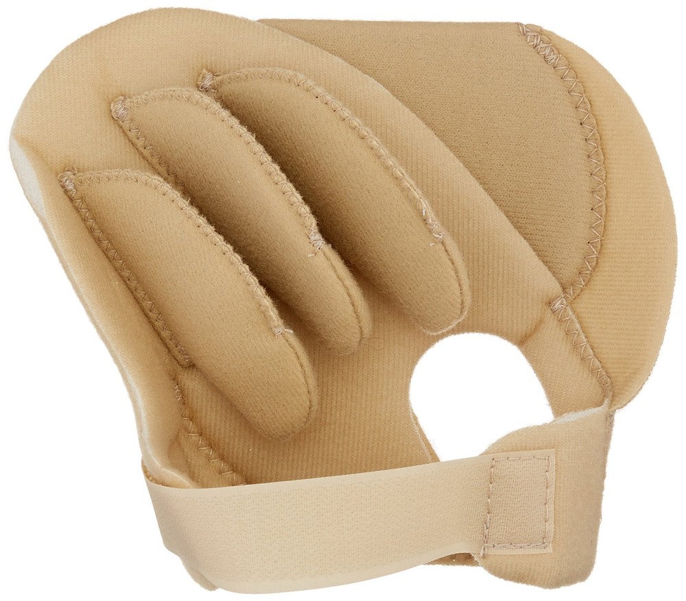 Sof-Foam Palm Shield for Left Hand, Foam Contracture Cushion to Support Finge...