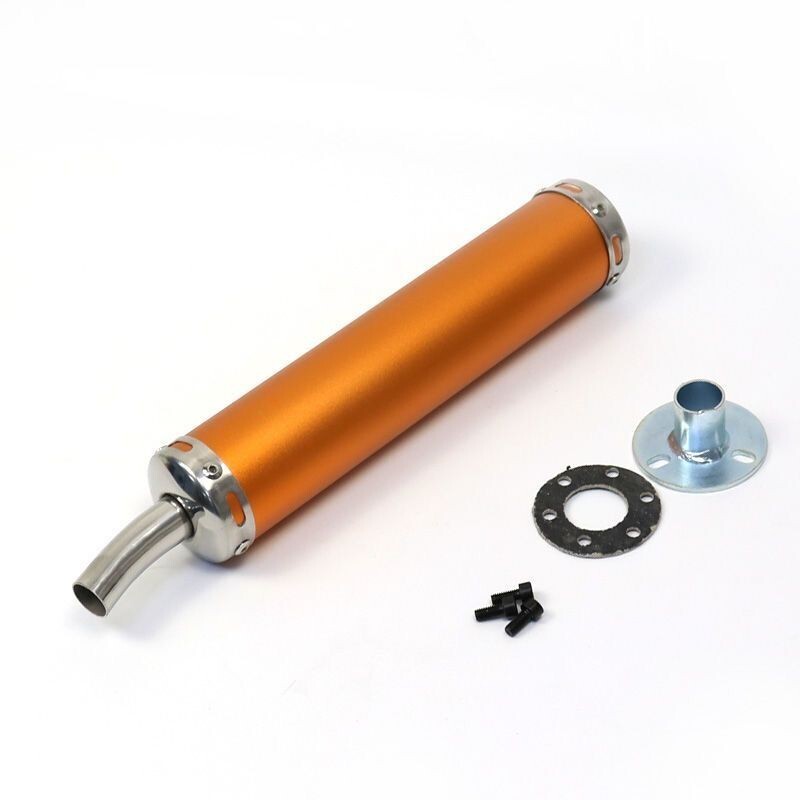 Gold Universal Motorcycle Exhaust Pipe Silencer Muffler For Honda Yamaha Suzuki