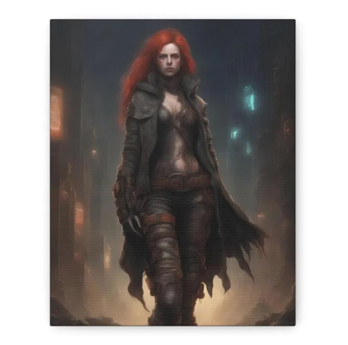 Wall Art for Fantasy Home Decor Lovers. Art Title: Red Assasin