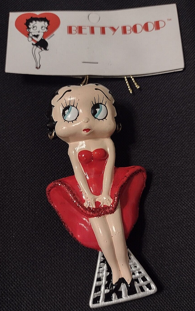 Vintage 1998 Kurt S Adler Betty Boop Holiday Ornament NWT
