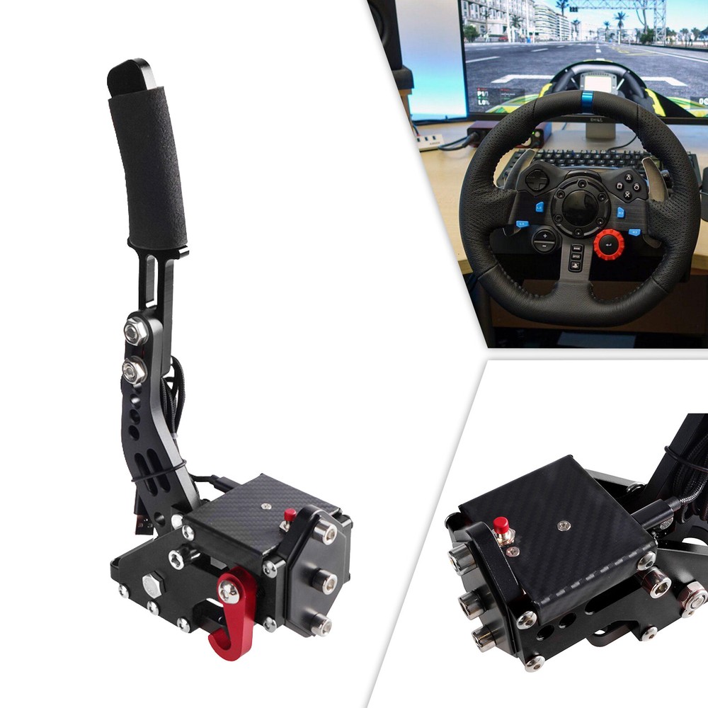 14Bit PS5/PS4 Handbrake for Racing Game Steering Wheel Thrustmaster T300RS Black