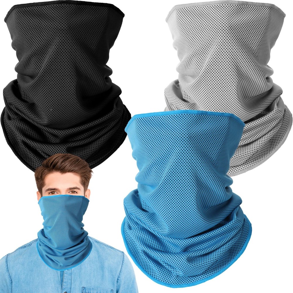 3 Pack Cooling UV Protection Neck Gaiter for Summer Sun Protection