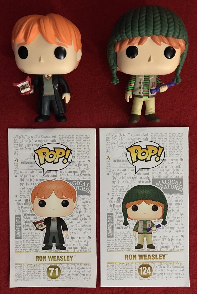 RON WEASLEY Funko Pop 2-Pack #71 & #124 Harry Potter Collectible Figures