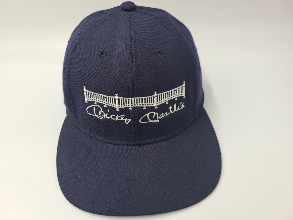Vintage Mickey Mantles Steakhouse Restaurant Snapback Hat Cap New York Yankees