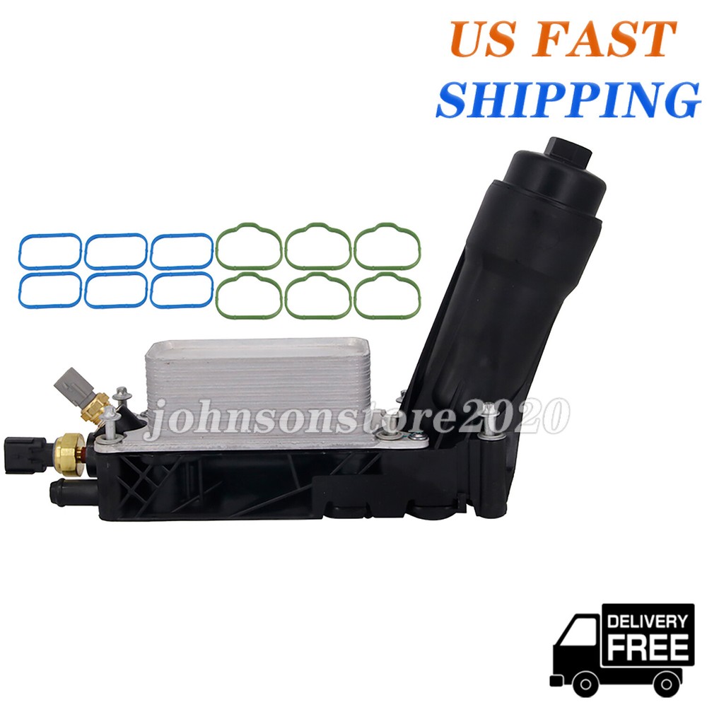 Oil Cooler Housing Filter Adapter 5184294AE Fits 2011-13 Dodge Jeep Chrysler 3.6L Engines  