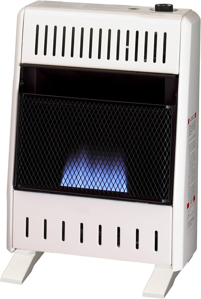 MN100TBA-B Ventless Natural Gas Blue Flame Space Heater with Thermostat Contr...