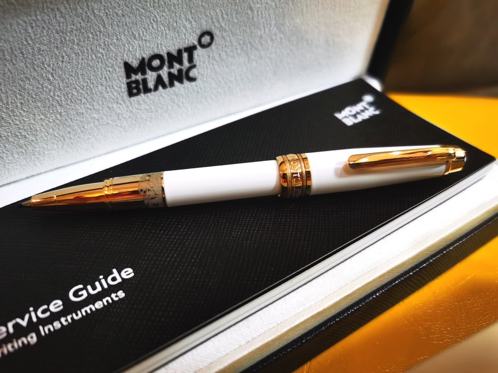 Montblanc Meisterstuck White Gold Classique Trim 163 Rollerball mini 4.5