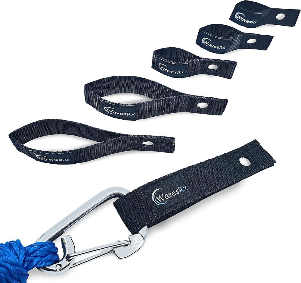 WavesRx Soft Loops Jet Ski Cleats (7PK) | Quick & Secure Anchor Points for Docki
