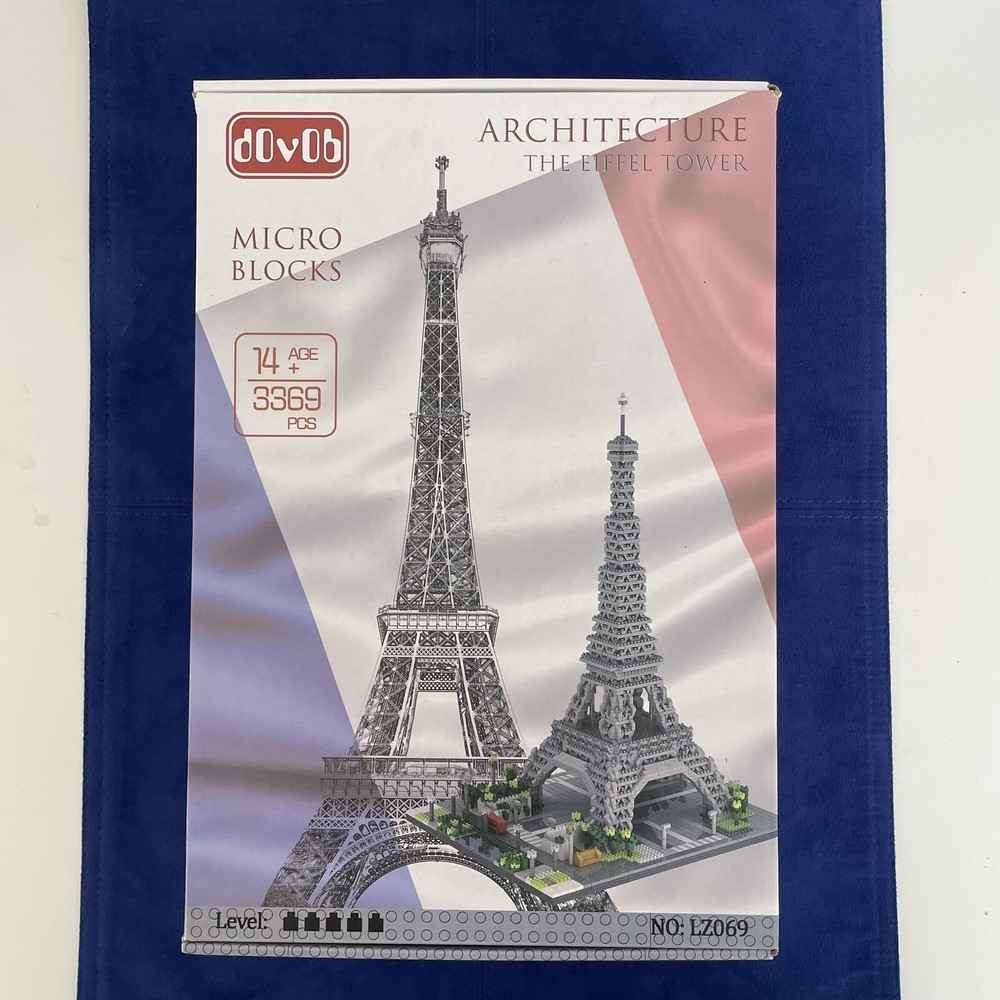 dOVOb 3369pc Micro Block Eiffel Tower Puzzle Architecture Toy for Olympics 2024
