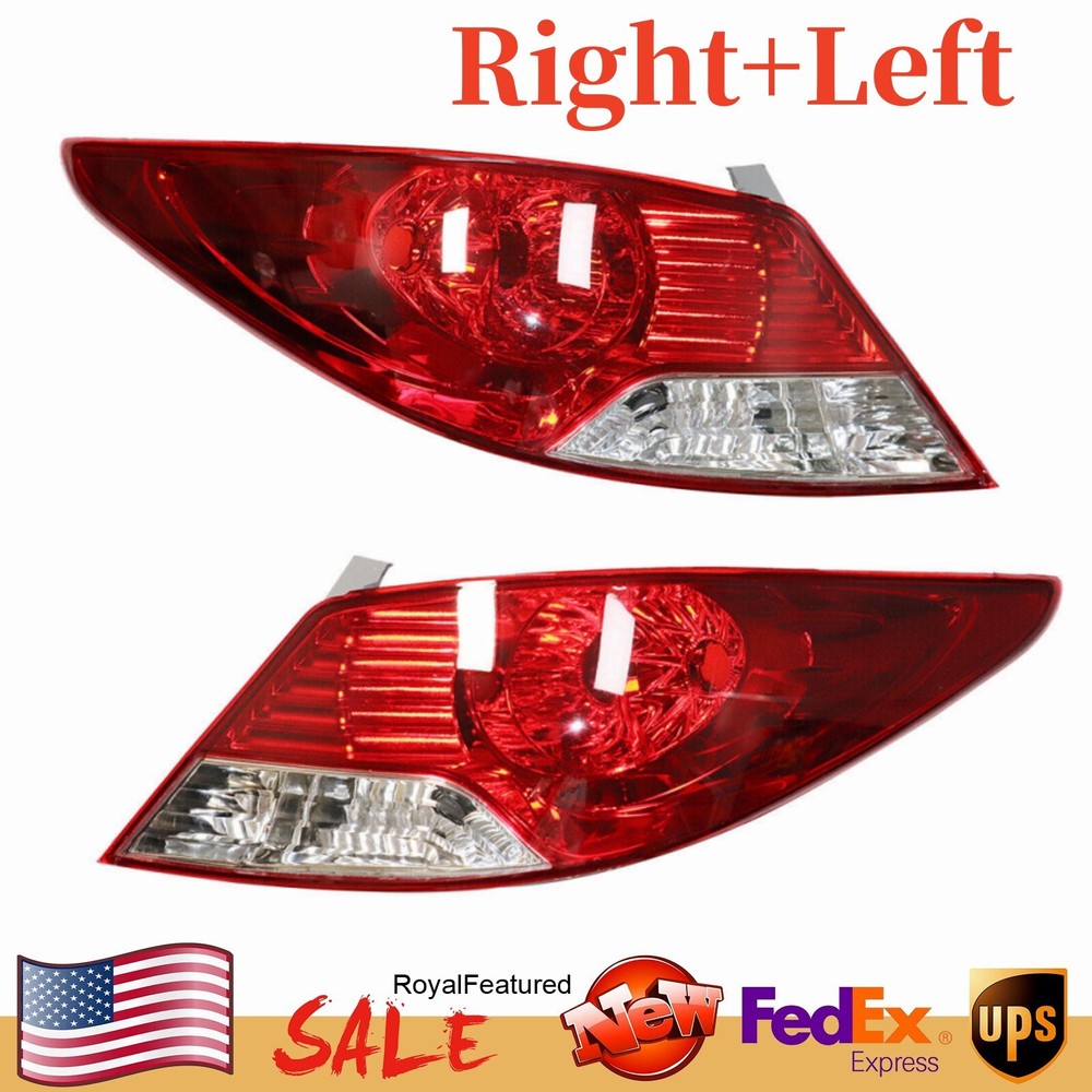 2012-2014 Hyundai Accent Right Left Halogen Taillights Rear Lamps Pair