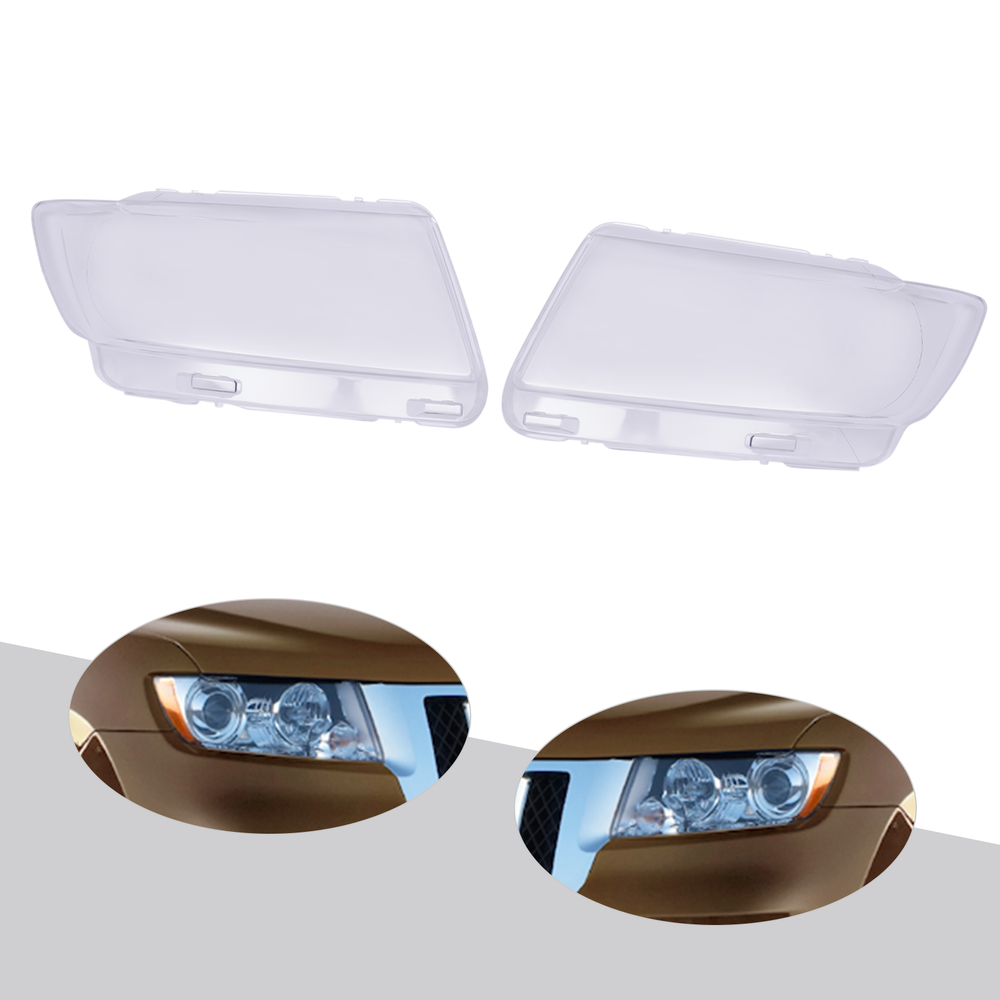 Headlight Lens Covers Left+Right Assembly for Jeep Grand Cherokee 2011 2012 2013