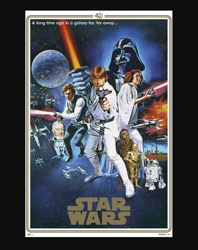 Star Wars 40th Anniversary One Sheet Movie Poster