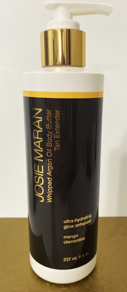 Josie Maran Whipped Argan Oil Tan Extender Body Butter 8 oz Mango Clementine