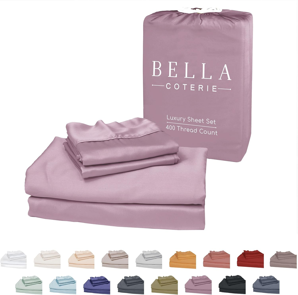 Luxury 100% Organic Bamboo California King Sheet Set