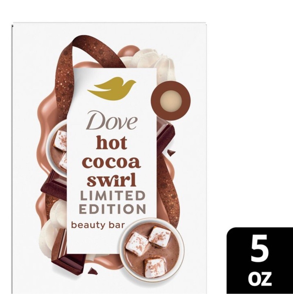 Dove Limited Edition Holiday Treats Beauty Bar Soap - Hot Cocoa Swirl, 5oz
