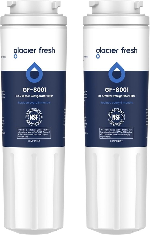 2 Pack GLACIER FRESH Refrigerator Water Filter Fits Whirlpool WRF555SDFZ00