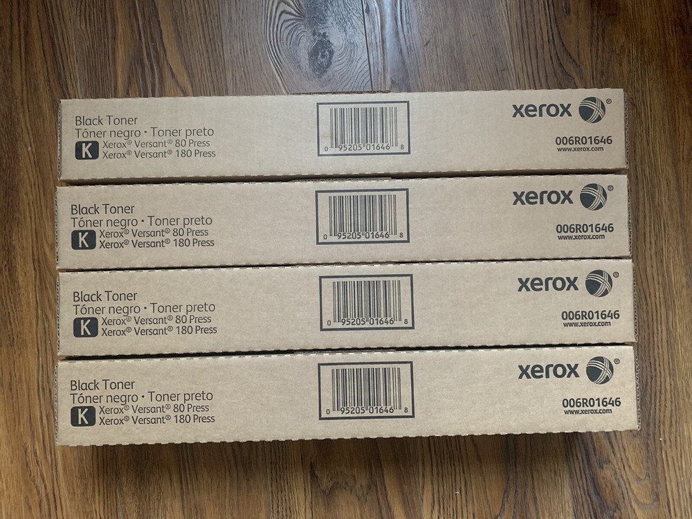 Xerox Versant 80/180 Press SET of 4 Toner Black Brand New