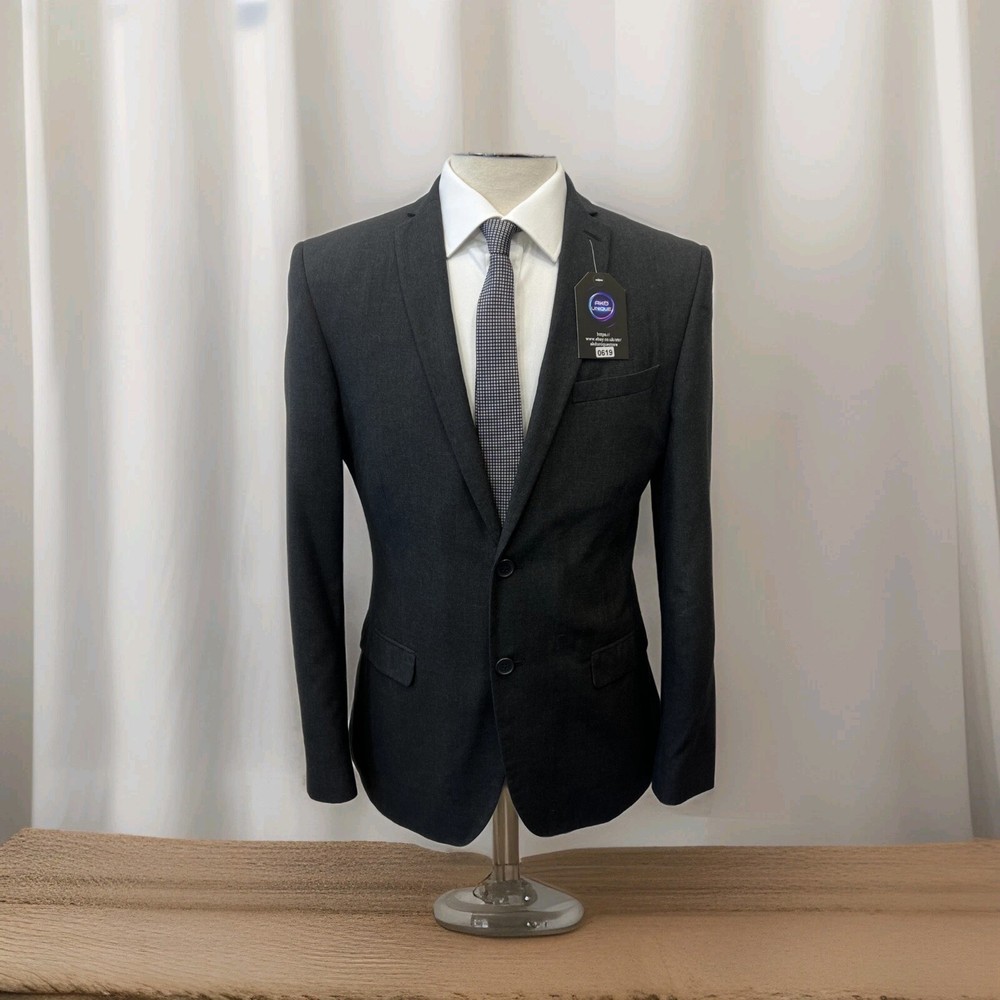 REDHERRING Dark Grey Slim Fit Suit Jacket Chest 40 Regular Fit