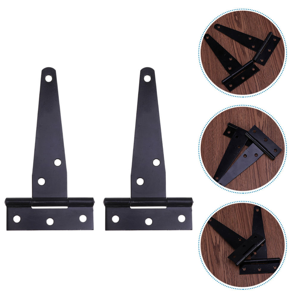 2pcs Outdoor Sturdy Shed Door Hinges T Strap Hinge Hinge For Yard Door